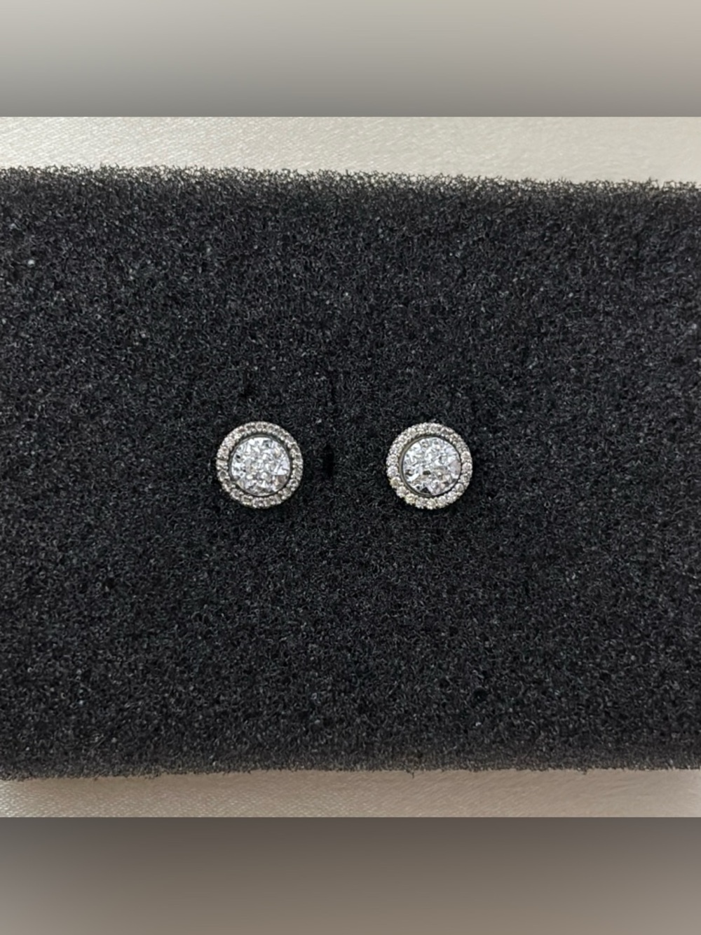 8mm CZ Stud Earrings for Men Women Streetwear Punk Hip Hop Unisex Earrings